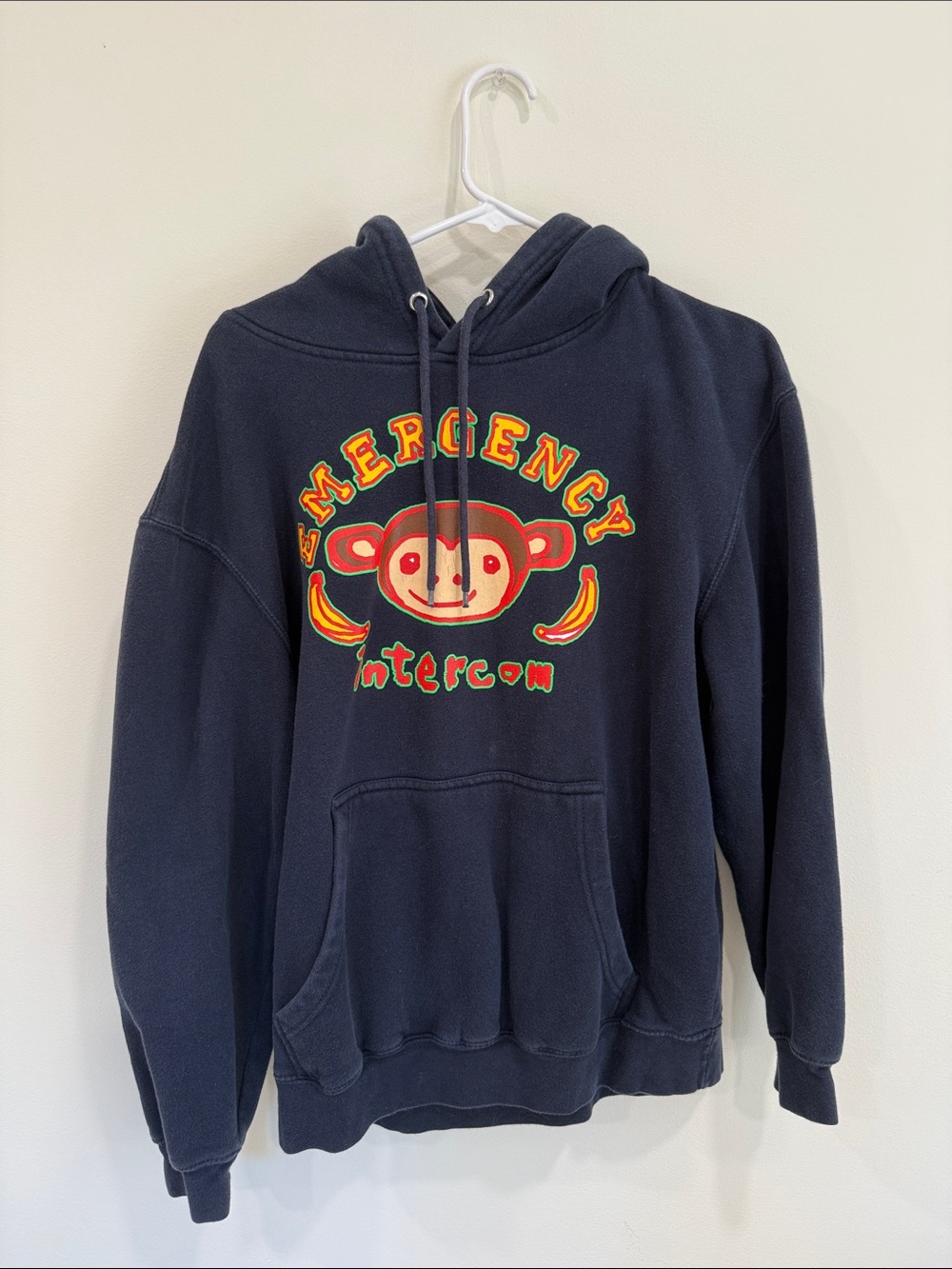 Emergency Intercom Navy Monkey Sweatshirt